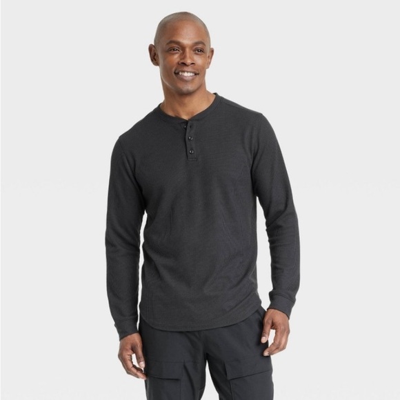 Men's Waffle-Knit Henley Athletic Top - All in
Motion™ Black Onyx - Picture 1 of 6